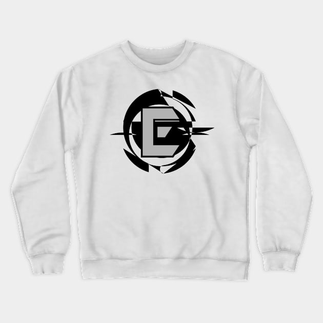 Futuristic Modern Letter E Crewneck Sweatshirt by DepicSpirit